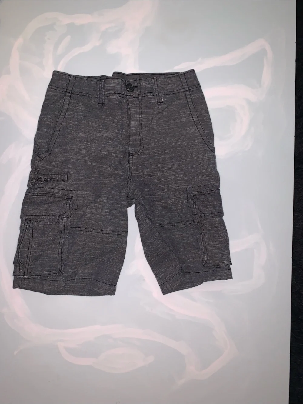 Boys Beverly Hills Polo Club Denim & Gray Men's George shorts size 28.